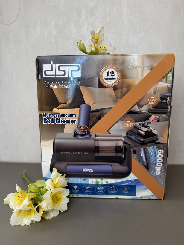 جارو شارژی چندکاره ضد کنه دی اس پی KD2052 اورجینال | مکش قوی + UV