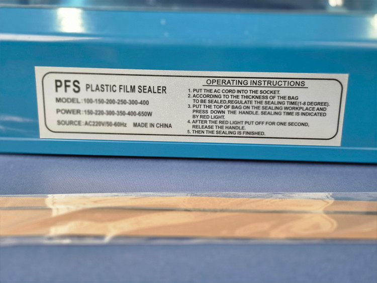 دستگاه پرس حرارتی و دوخت پلاستیک برقی اورجینال ۲۵ سانت ایمپالس سلر PFS-250