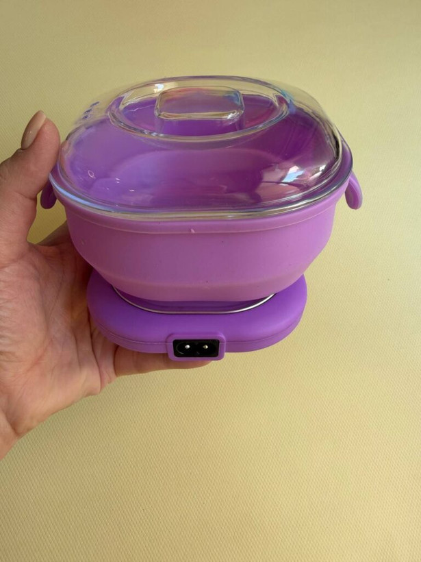 دستگاه ذوب وکس سیلیکونی تاشو Wax Warmer اورجینال | موم گرم کن 400 میلیلیتری 100 وات